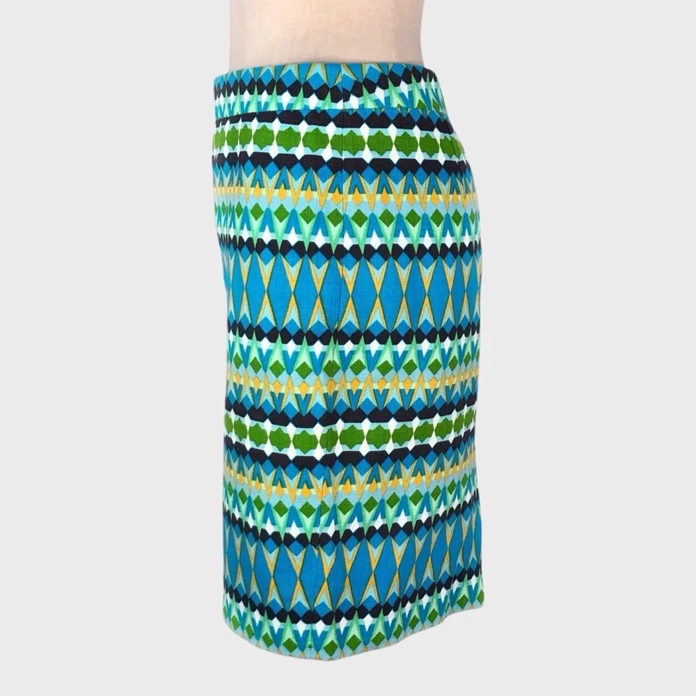 J Crew Geometric Basketweave Pencil Skirt‎